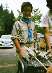 西尾第12団BS山本陸斗「アユ焼き!アユ焼き!」